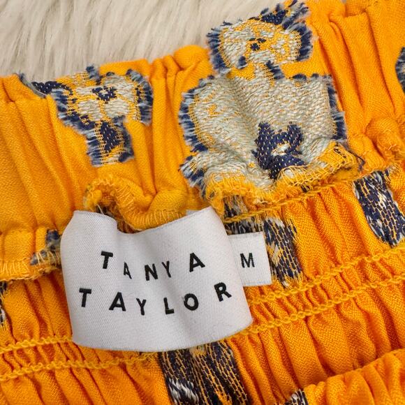 Tanya Taylor Lyla Floral Smocked Midi Skirt Medium - Picture 7 of 13